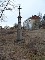 Boží muka u lázní Aurora v ulici Svobody | Kapličky Třeboňsko | MAS Třeboňsko