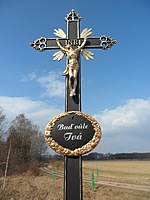 Křížek za kravínem v Lužnici | Kapličky Třeboňsko | MAS Třeboňsko Křížek za kravínem v Lužnici | Kapličky Třeboňsko | MAS Třeboňsko