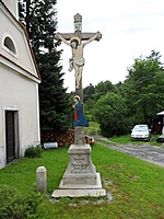 Kříž u kapličky, Potočná | Kapličky Třeboňsko | MAS Třeboňsko