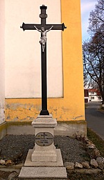 Kříž u kostela, Stříbřec | Kapličky Třeboňsko | MAS Třeboňsko